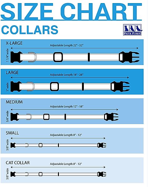 Pets First Satin Nylon Standard Dog Collar