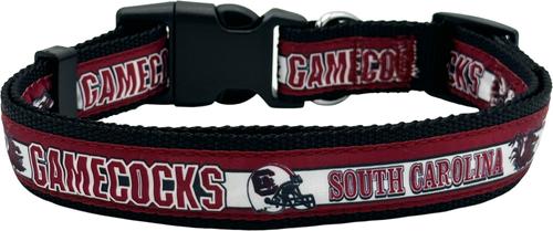 Show full view: Pets First Satin Nylon Standard Dog Collar, South Carolina, Small: 6 to 12-in neck, 3/8-in wide slide 2 of 6