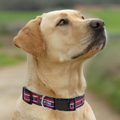 Show full view: Pets First Satin Nylon Standard Dog Collar, The University of Arizona, Large: 14 to 24-in neck, 1-in wide slide 5 of 6