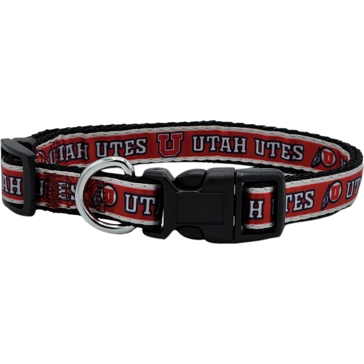 Pets First Satin Nylon Standard Dog Collar, Utah, Large: 14 to 24-in neck, 1-in wide