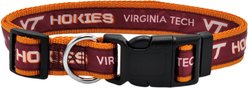 Pets First Satin Nylon Standard Dog Collar, VA Tech, Medium: 10 to 16-in neck, 5/8-in wide