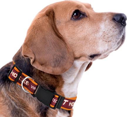 Show full view: Pets First Satin Nylon Standard Dog Collar, VA Tech, Medium: 10 to 16-in neck, 5/8-in wide slide 4 of 6