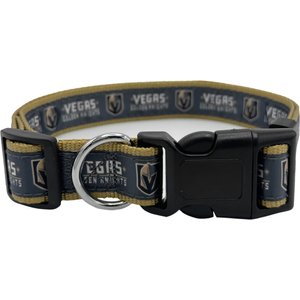 Pets First Satin Nylon Standard Dog Collar, Vegas Golden Knights, Small: 6 to 12-in neck, 3/8-in wide