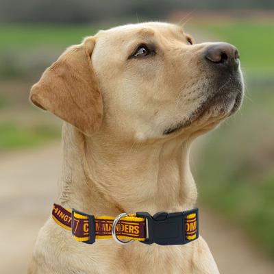 Show full view: Pets First Satin Nylon Standard Dog Collar, Washington Commanders, Medium: 10 to 16-in neck, 5/8-in wide slide 5 of 6