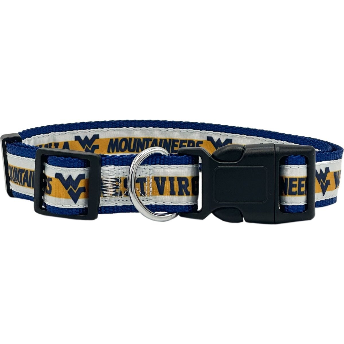 Pets First Satin Nylon Standard Dog Collar, West Virginia, Large: 14 to 24-in neck, 1-in wide