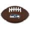 Show in main carousel: Pets First Seattle Seahawks Hard Nylon Football Dog Chew Toy, Brown slide 1 of 5