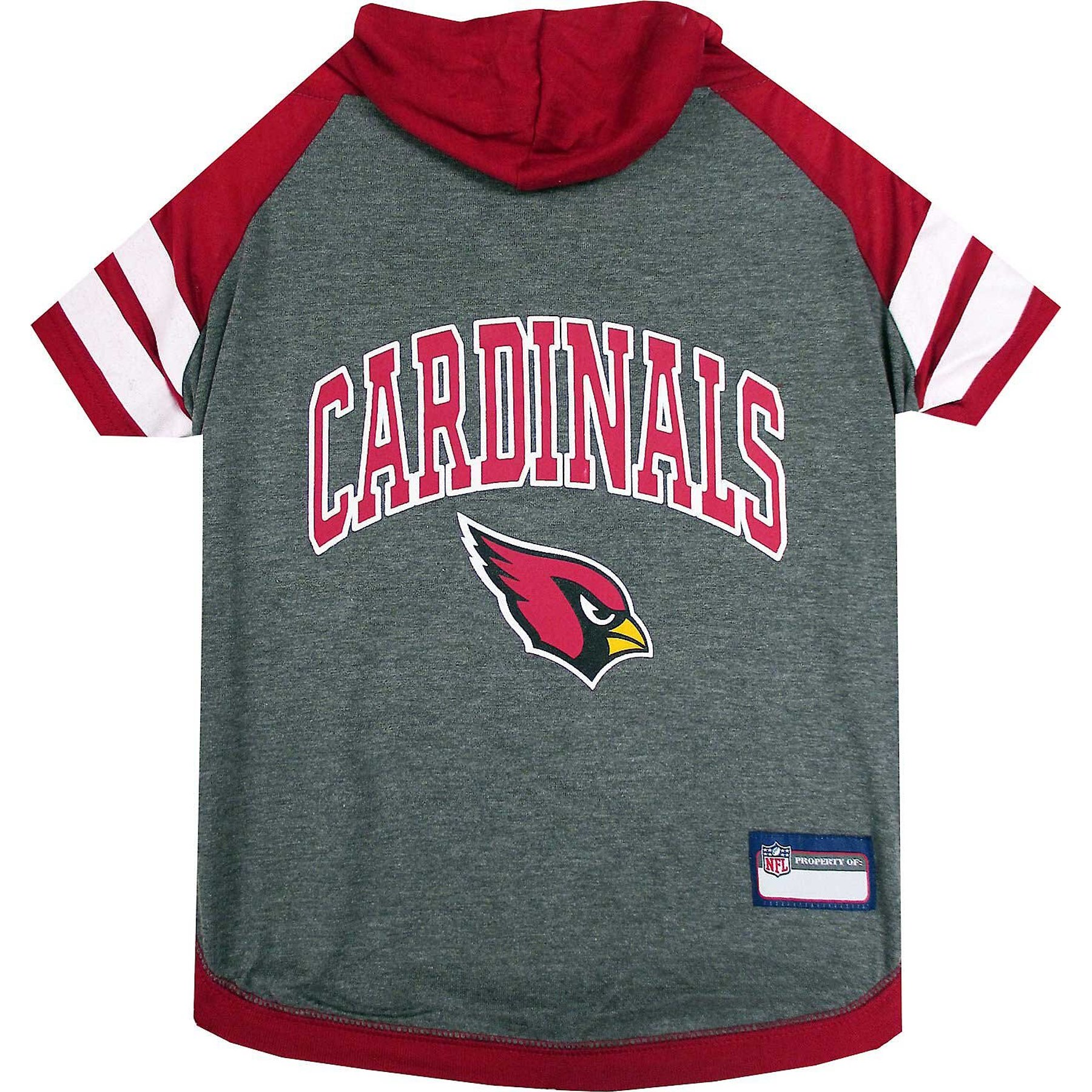 Pets First Sport Team Dog & Cat Hoodie T-Shirt, Arizona Cardinals, X-Small