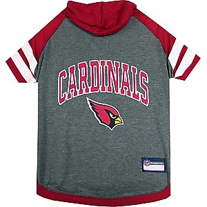 Pets First Sport Team Dog & Cat Hoodie T-Shirt, Arizona Cardinals, X-Small