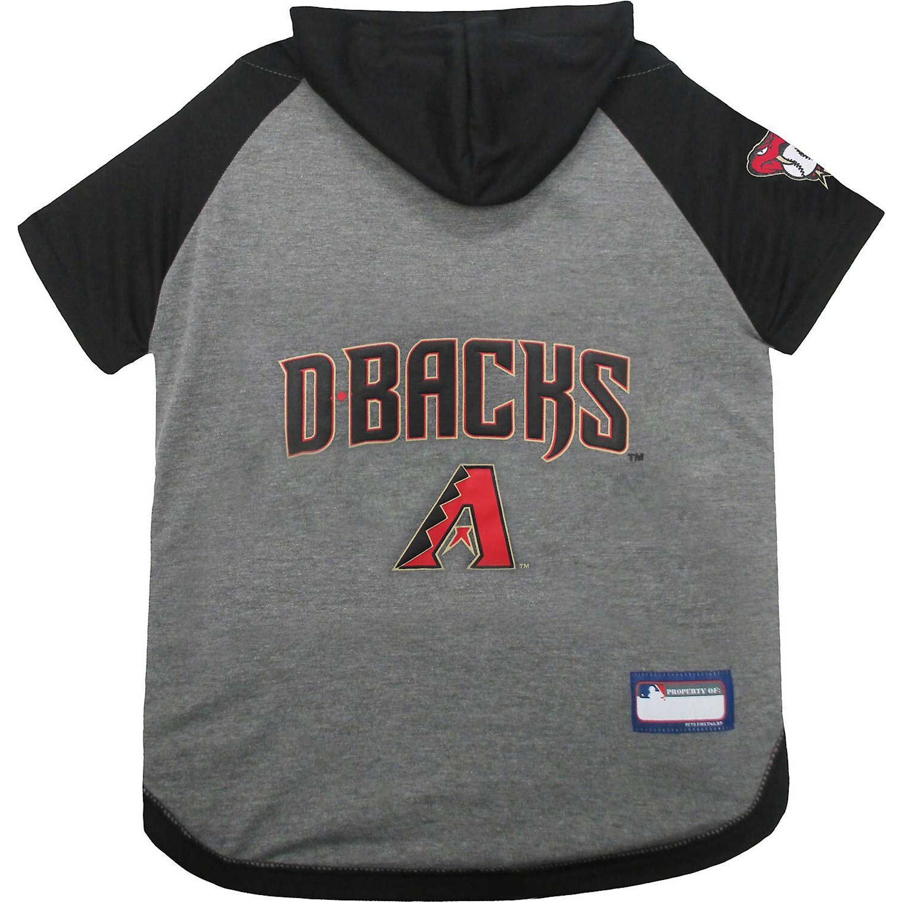 Pets First Sport Team Dog & Cat Hoodie T-Shirt, Arizona Diamondbacks, X-Small