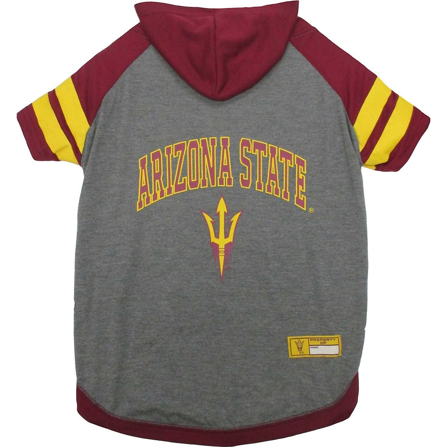 Pets First Sport Team Dog & Cat Hoodie T-Shirt, Arizona State, Large