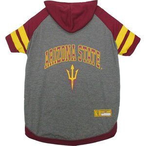 Pets First Sport Team Dog & Cat Hoodie T-Shirt, Arizona State, Small