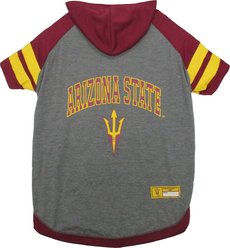 Pets First Sport Team Dog & Cat Hoodie T-Shirt, Arizona State, X-Small
