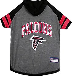 Pets First Sport Team Dog & Cat Hoodie T-Shirt, Atlanta Falcons, X-Small