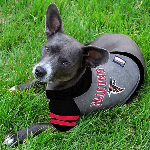 Show full view: Pets First Sport Team Dog & Cat Hoodie T-Shirt, Atlanta Falcons, X-Small slide 3 of 6