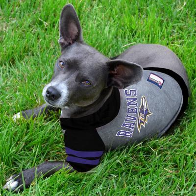 Show full view: Pets First Sport Team Dog & Cat Hoodie T-Shirt, Baltimore Ravens, Small slide 4 of 7