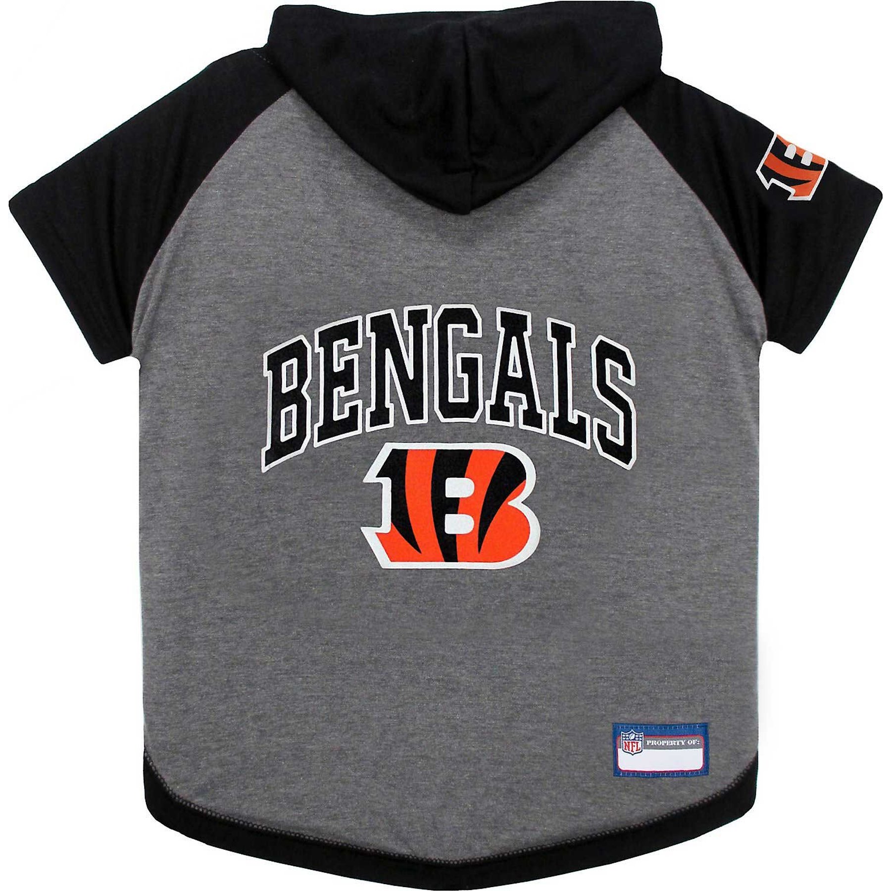 Pets First Sport Team Dog & Cat Hoodie T-Shirt, Cincinnati Bengals, Large