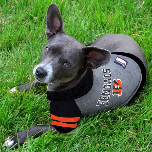 Show full view: Pets First Sport Team Dog & Cat Hoodie T-Shirt, Cincinnati Bengals, Large slide 3 of 6