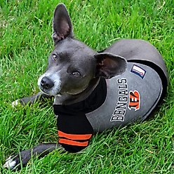 Pets First Sport Team Dog & Cat Hoodie T-Shirt, Cincinnati Bengals, Small slide 2 of 5