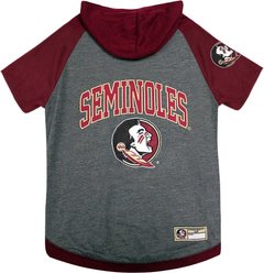 Pets First Sport Team Dog & Cat Hoodie T-Shirt, Florida State, Medium