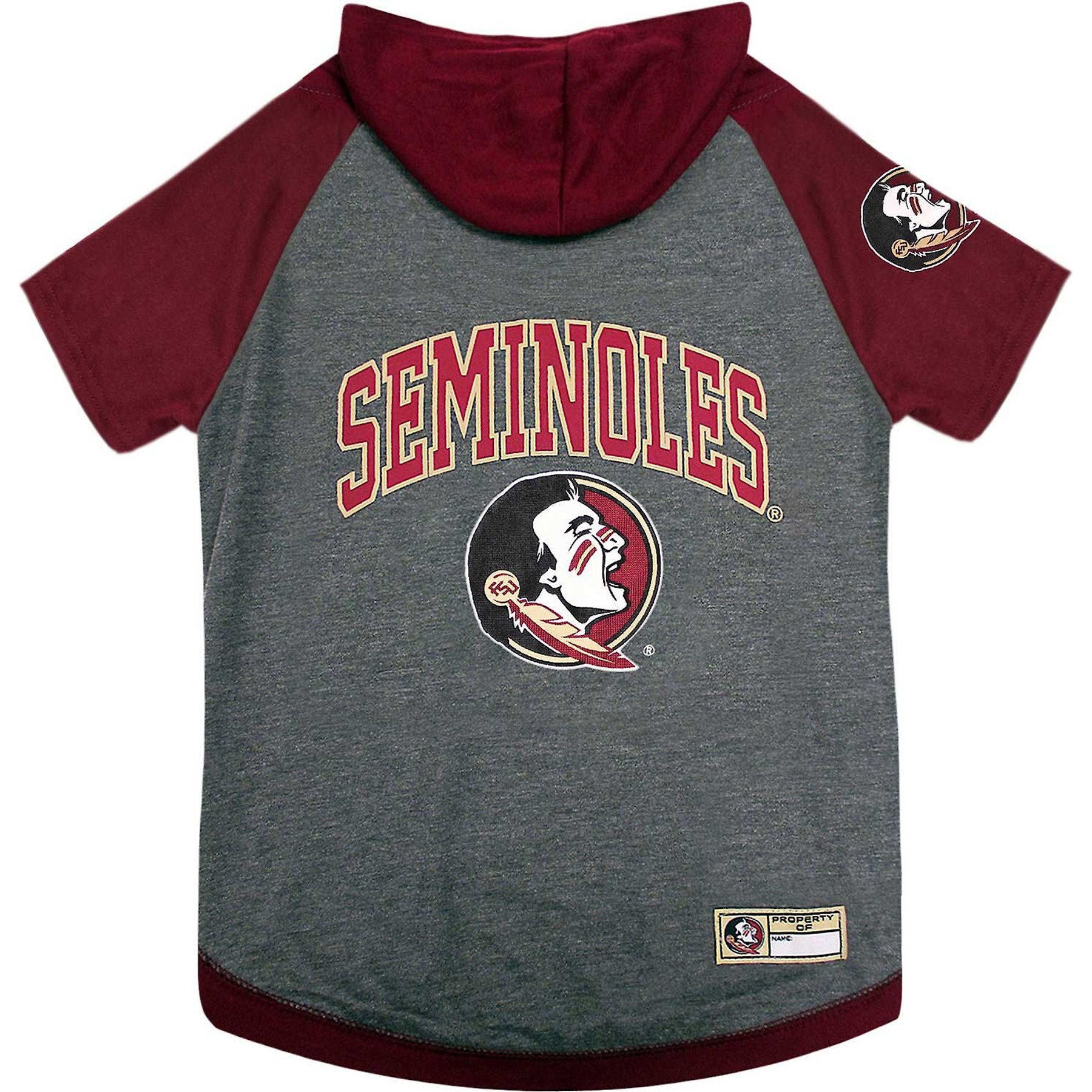 Pets First Sport Team Dog & Cat Hoodie T-Shirt, Florida State, Medium