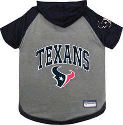Pets First Sport Team Dog & Cat Hoodie T-Shirt, Houston Texans, Large