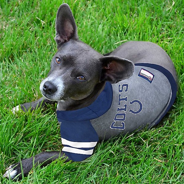 Show full view: Pets First Sport Team Dog & Cat Hoodie T-Shirt, Indianapolis Colts, Medium slide 3 of 6