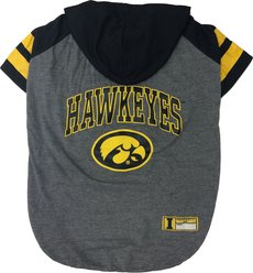 Pets First Sport Team Dog & Cat Hoodie T-Shirt, Iowa, Medium