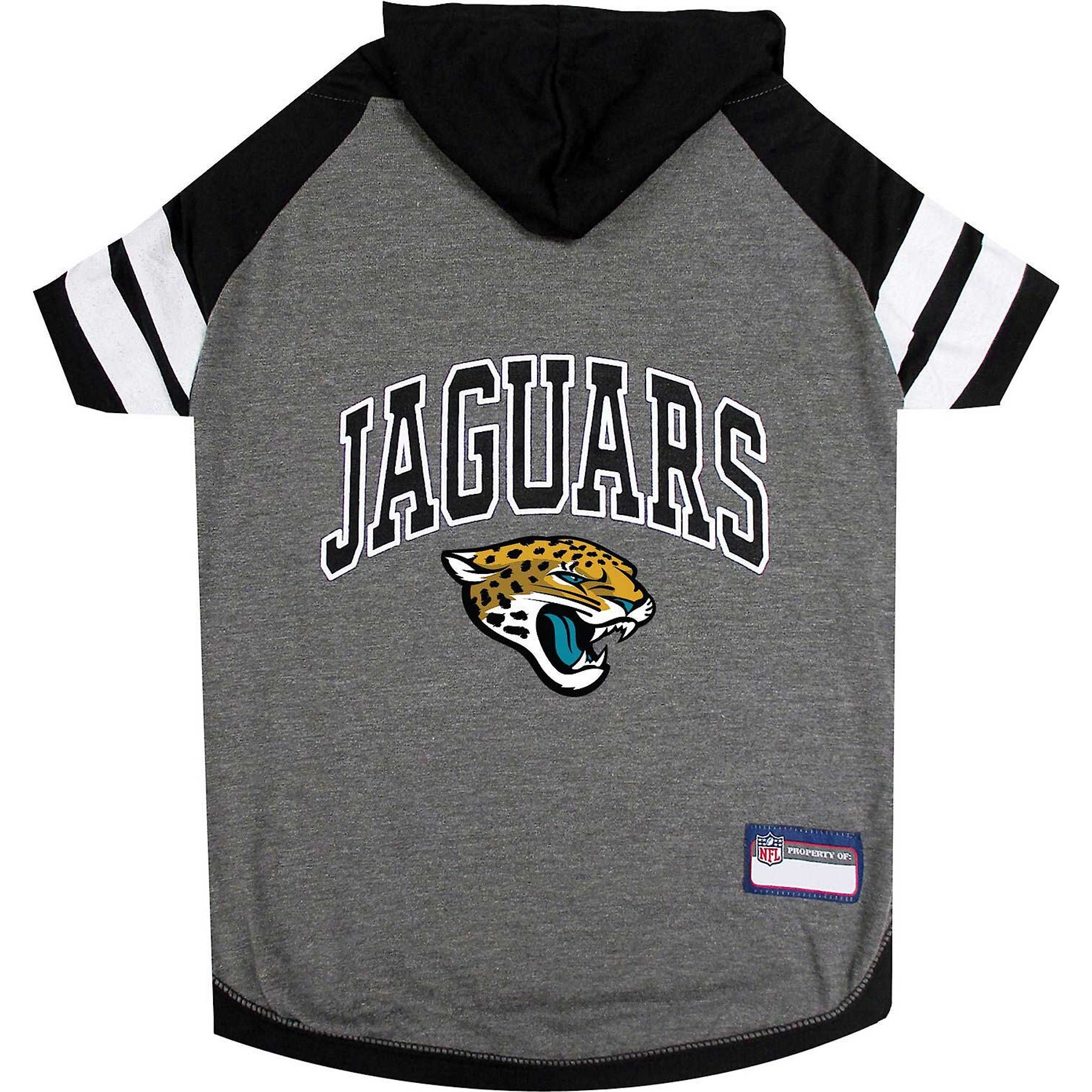 Pets First Sport Team Dog & Cat Hoodie T-Shirt, Jacksonville Jaguars, Large