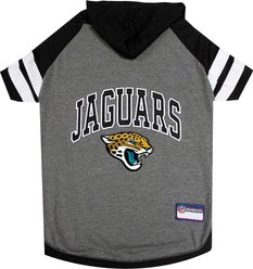Pets First Sport Team Dog & Cat Hoodie T-Shirt, Jacksonville Jaguars, Small