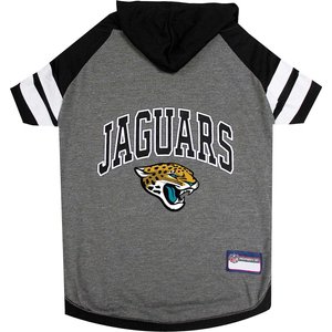 Pets First Sport Team Dog & Cat Hoodie T-Shirt, Jacksonville Jaguars, Small