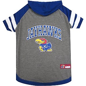 Pets First Sport Team Dog & Cat Hoodie T-Shirt, Kansas, Small