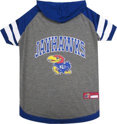 Pets First Sport Team Dog & Cat Hoodie T-Shirt, Kansas, X-Small