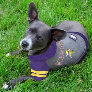 Pets First Sport Team Dog & Cat Hoodie T-Shirt, Minnesota Vikings, Small