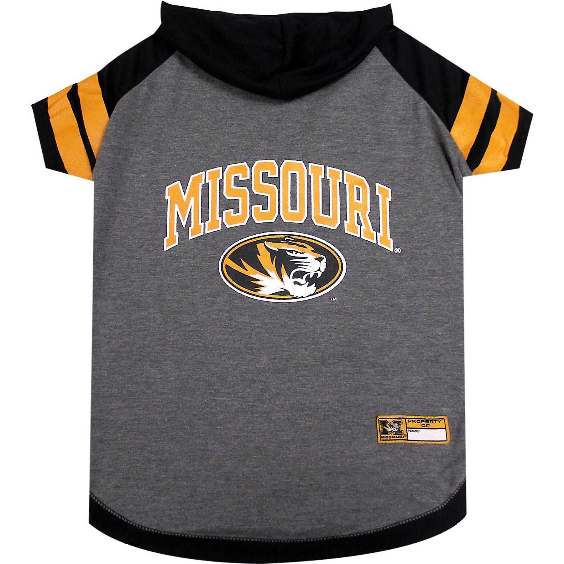 Pets First Sport Team Dog & Cat Hoodie T-Shirt, Missouri, X-Small