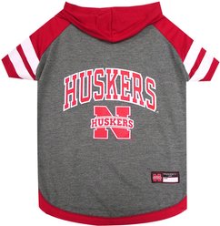 Pets First Sport Team Dog & Cat Hoodie T-Shirt, Nebraska, Medium