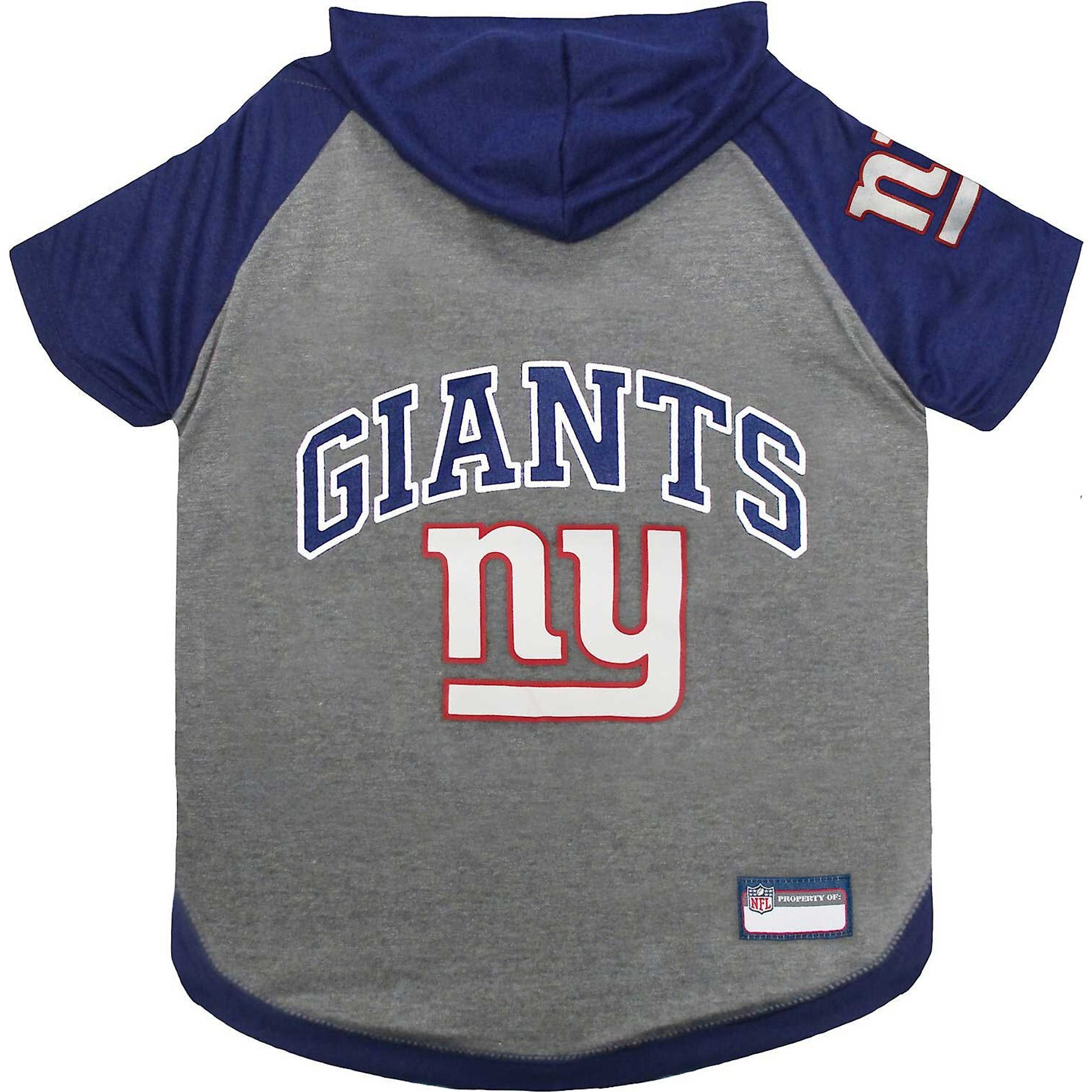 Pets First Sport Team Dog & Cat Hoodie T-Shirt, New York Giants, Medium