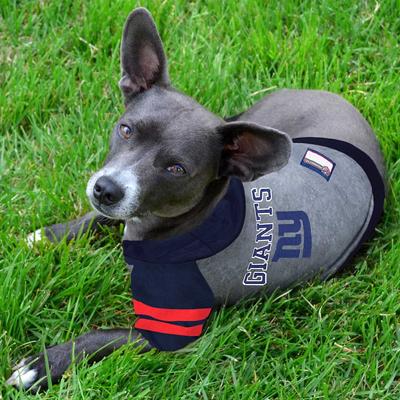 Show full view: Pets First Sport Team Dog & Cat Hoodie T-Shirt, New York Giants, X-Small slide 3 of 6