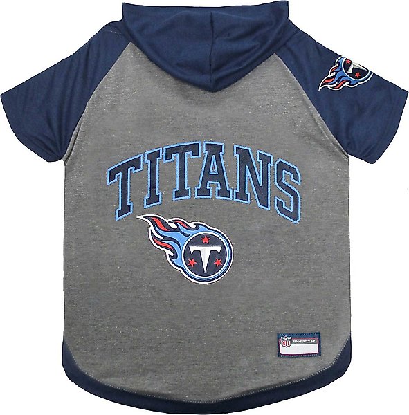 Show full view: Pets First Sport Team Dog & Cat Hoodie T-Shirt, Tennessee Titans, Medium slide 1 of 6
