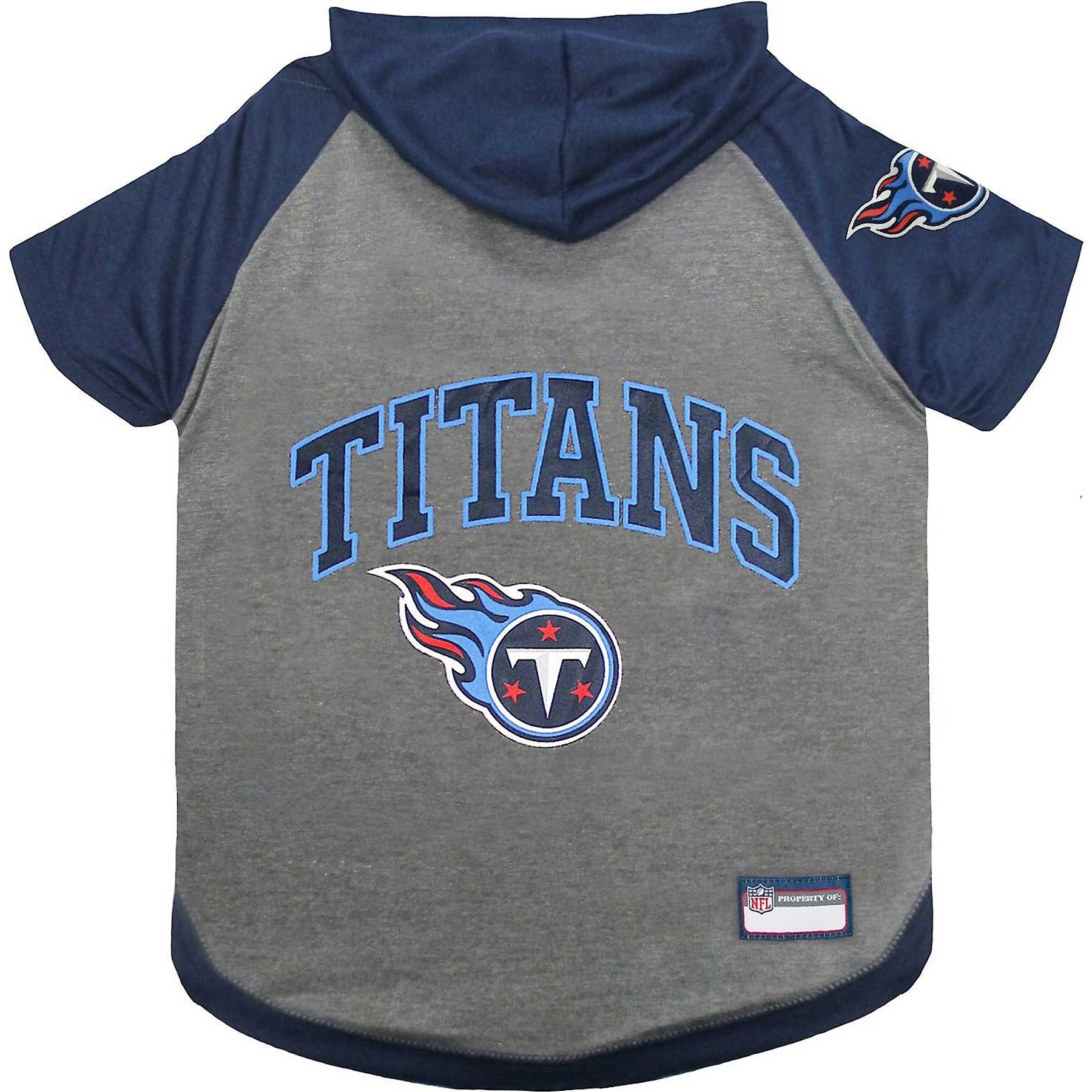 Pets First Sport Team Dog & Cat Hoodie T-Shirt, Tennessee Titans, Medium