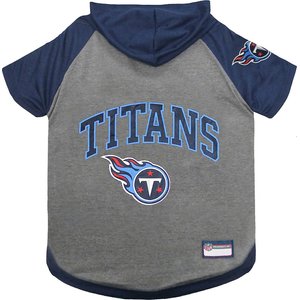 Pets First Sport Team Dog & Cat Hoodie T-Shirt, Tennessee Titans, Medium