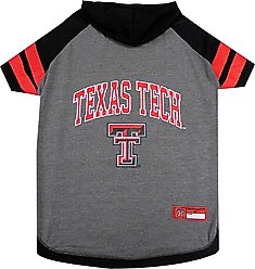 Pets First Sport Team Dog & Cat Hoodie T-Shirt, Texas Tech, Large