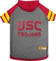 Pets First Sport Team Dog & Cat Hoodie T-Shirt, USC, Small