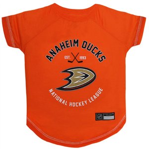 Pets First Sport Team Dog & Cat T-Shirt, Anaheim Ducks, Small