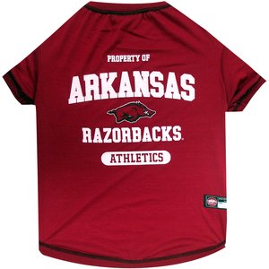 Pets First Sport Team Dog & Cat T-Shirt, Arkansas, Medium