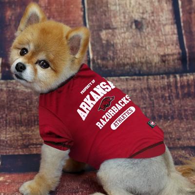 Show full view: Pets First Sport Team Dog & Cat T-Shirt, Arkansas, X-Large slide 2 of 6