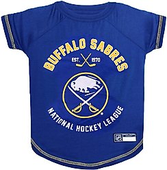 Pets First Sport Team Dog & Cat T-Shirt, Buffalo Sabres, Small