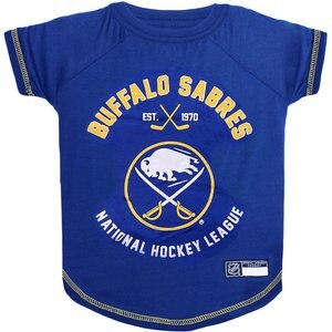 Pets First Sport Team Dog & Cat T-Shirt, Buffalo Sabres, Small