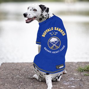 Pets First Sport Team Dog & Cat T-Shirt, Buffalo Sabres, Small