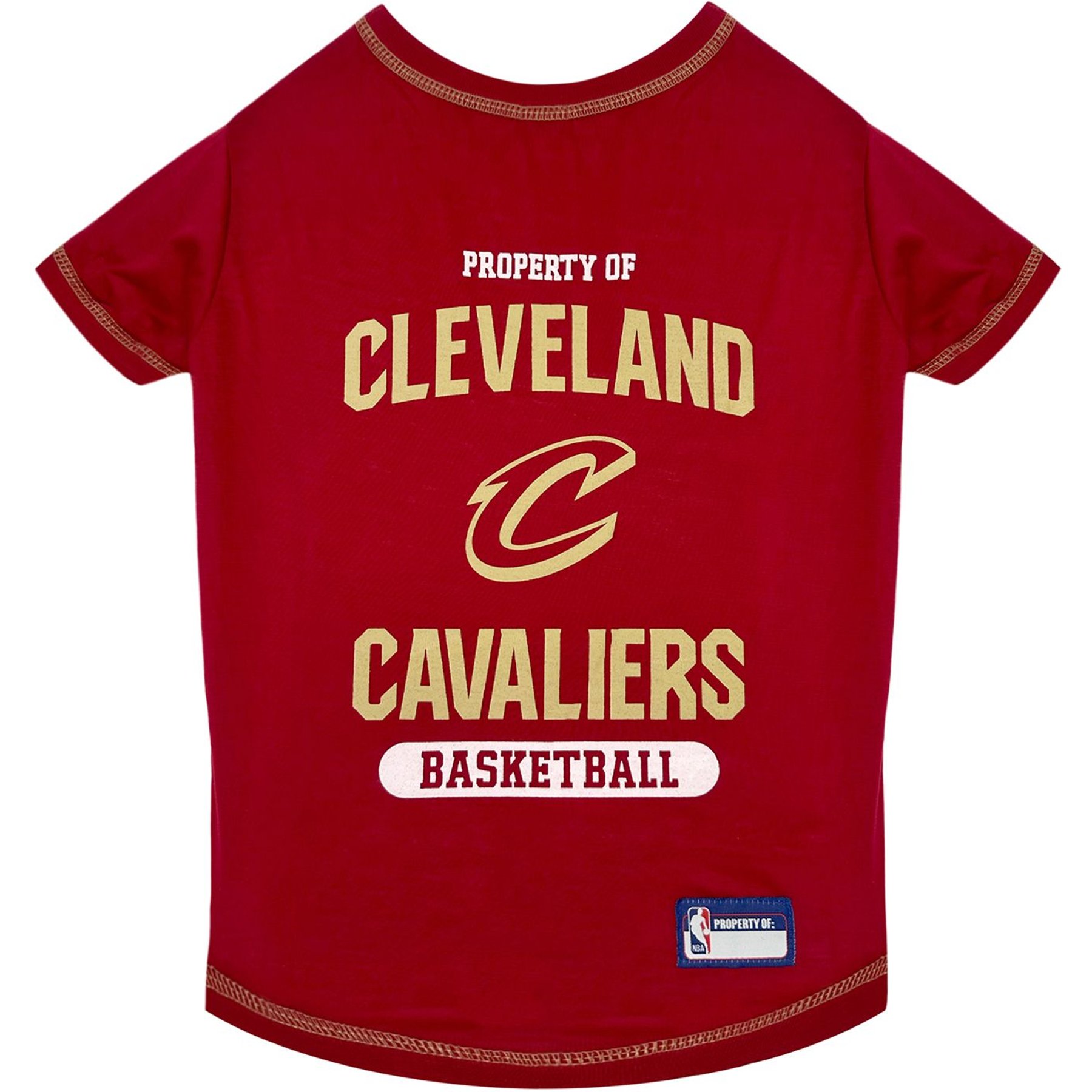 Pets First Sport Team Dog & Cat T-Shirt, Cleveland Cavaliers, Large
