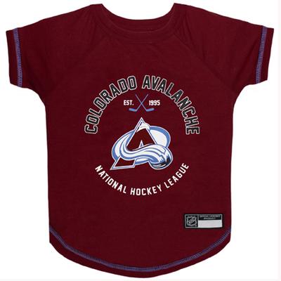 Show full view: Pets First Sport Team Dog & Cat T-Shirt, Colorado Avalanche, Small slide 1 of 6